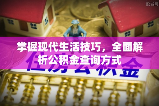 南华掌握现代生活技巧，全面解析公积金查询方式