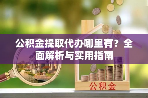 南华公积金提取代办哪里有？全面解析与实用指南