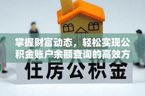 南华掌握财富动态，轻松实现公积金账户余额查询的高效方法