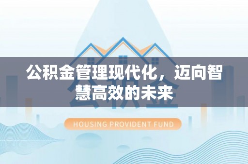 南华公积金管理现代化，迈向智慧高效的未来