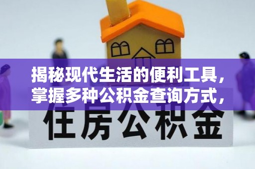 南华揭秘现代生活的便利工具，掌握多种公积金查询方式，让财富管理更轻松