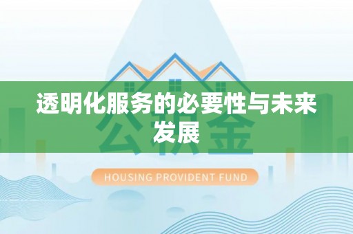 南华透明化服务的必要性与未来发展