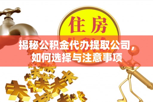 南华揭秘公积金代办提取公司，如何选择与注意事项