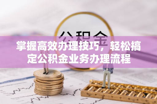 南华掌握高效办理技巧，轻松搞定公积金业务办理流程