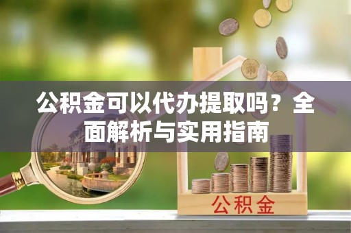 南华公积金可以代办提取吗？全面解析与实用指南