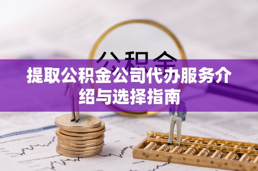 南华提取公积金公司代办服务介绍与选择指南