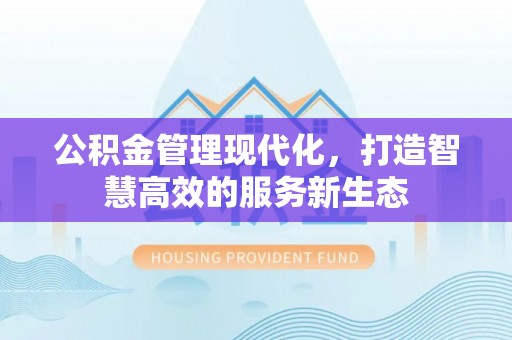 南华公积金管理现代化，打造智慧高效的服务新生态