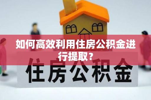 南华如何高效利用住房公积金进行提取？