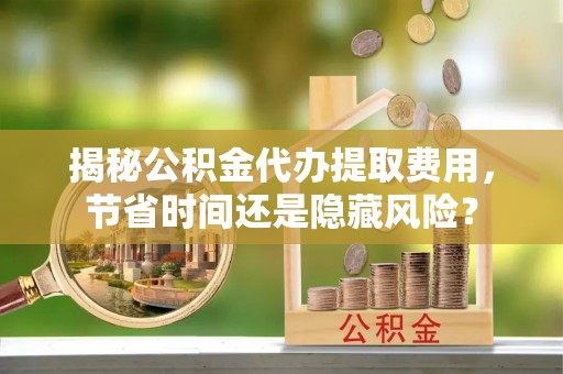 南华揭秘公积金代办提取费用，节省时间还是隐藏风险？