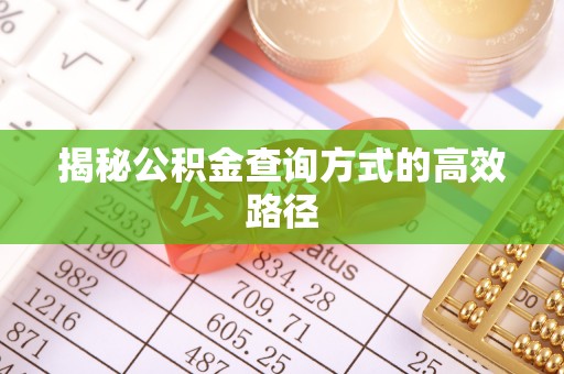 南华揭秘公积金查询方式的高效路径